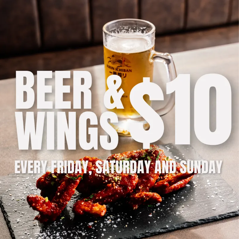 Beer and Wings - $10 per person