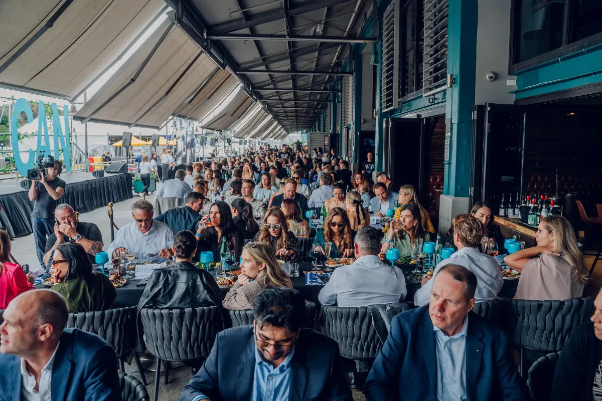 People at a corporate event