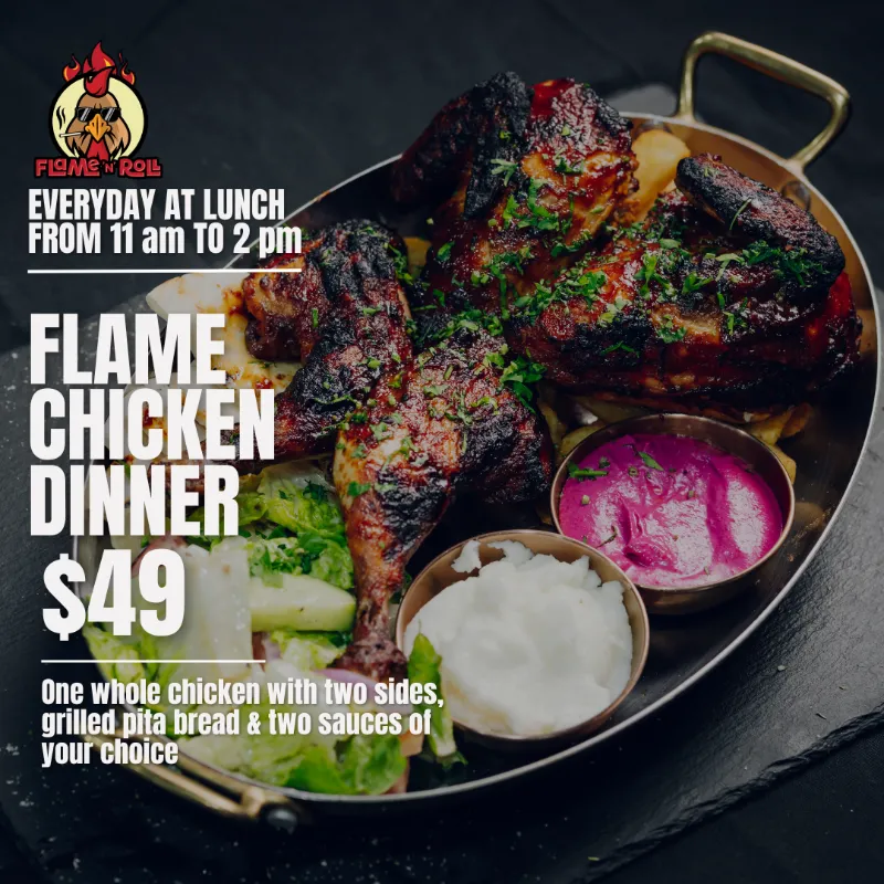 Flame Chicken Dinner